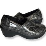 Nurse Mates Gray Paisley Pillow Top Cushion Clogs Photo 0