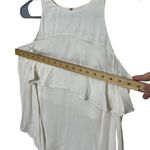 Ramy Brook  White 100% Silk Penelope Cold-Shoulder Tie Sleeve Top Women's Small Photo 7