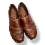 Clarks Brown Leather Ashland Alpine Bendables Slip On 9M Photo 1