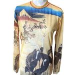 Jean Paul Gaultier Homme Mesh Top Long Sleeve Rare Y2K Medium Yellow Photo 0