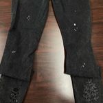 American Eagle  Super Stretch X Black Printed Jegging Jeans Size 6 Long Photo 4
