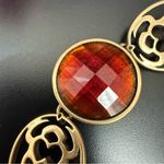 Lucky Brand  Egyptian Revival Scarab Snake Frog Cabochon Toggle Bracelet 40g. Photo 7