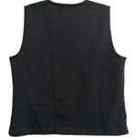 St. John St. John Wool Blend Knit Sleeveless V-Neck Black Shell Tank Top Vest Small Photo 1