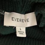 Evereve  Forest Green Knit Sweater Turtleneck size Large Loose Cozy Comfy Photo 3