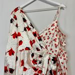 O.P.T . Women’s Emilia Knot Front One Shoulder Surplice Dress Floral Size Sm NWOT Photo 2