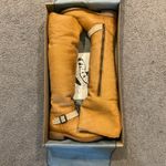 FREEBIRD by Steven Denmark Tan Leather OTK Over The Knee Riding Boots Shoes NEW Photo 4