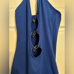 Blue cutout mini dress Photo 1