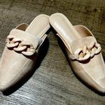 Mule Shoe loafer suede cream chin buckle gorgeous size 9 Photo 0