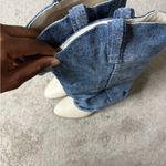Forever 21 Slouchy Denim Western Boots Photo 1
