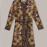 Farm Rio Black Martina Scarf Maxi Chemise Dress Photo 0