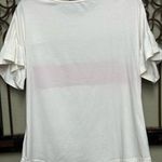 Boutique Janie short ruffle sleeve block top Photo 2