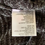 Poof Apparel Sweater Cropped Charcoal Gray Chenille Drop Shoulder Top Large NEW Photo 9