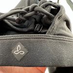 prAna black twisted knot strappy back sports bra pullover support size small Photo 5