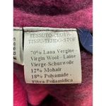 VTG BELLA BICCHI Mohair Blend Soft Fuzzy Reversible Hooded Red/Pink Coat M/L Pink Size L Photo 9