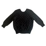 Ba&sh  Amby Sweater Rhinestones Angora Jumper Black Noir Pull US 4 Small NWT Photo 3