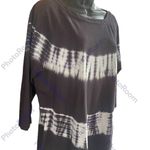 Pure Jill Shirt Women's S Black
Tie Dye Tunic 3/4 Sleeve Organic Black Photo 1