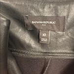 Banana Republic  faux Leather Jumpsuit Black 10 Photo 6