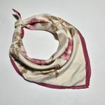 Banana Republic Y2K Floral 100% 28X29 Silk Scarf Vintage Minimalist Quiet Luxury Photo 6