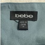 Bebe  Jumpsuit Women's Medium Light Green Halter Wide Leg Open Back Long Photo 5