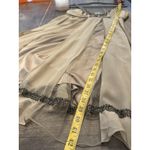 Vintage 90s Sue Wong Nocturne 100% Silk Beaded Dress Size 10 Tan Photo 13