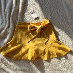ZARA yellow skort with bow belt Photo 1