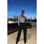 Micas  Draped Wrap Straight Leg Suit Sz XL Pants Photo 1