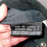 wilson's leather Vintage  Size 2 Dark Green Suede Paperbag Pants High Rise Belted Photo 6