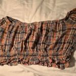 American Eagle Flannel Crop Top Photo 2