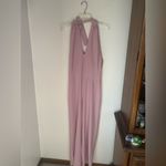 Abercrombie & Fitch Abercrombie pink halter jumpsuit size small Photo 14