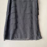 Kenzie sz M black 100%‎ silk Vintage ruffle layer y2k mini dress Size M Photo 7