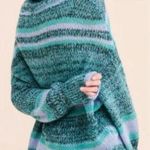 Free People Women's Candy Stripe Tunic Sweater Waterfalls Combo Size M Cozy Fall Photo 1