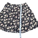 EXPRESS VTG 90s Whimsigoth Black And Crème Floral Mini Skirt Button Up Sz 5/6 Photo 5