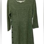 Market & Spruce Stitch Fix  Perni Button Detail Knit Dress, Heather Green NWT Photo 0