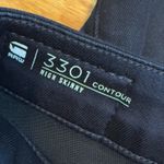 G-Star Raw 3301 Contour High Skinny Women’s 24 Black Dark Wash Distressed Jeans Photo 7