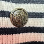 Free People  Striped Knit Blazer Jacket M Black White Nautical Y2K Inspired Photo 10