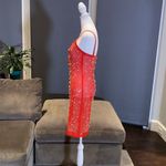 Women’s Sexy Red Sheer Dress Size M NWOT Red Size M Photo 2