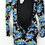 ZARA  Floral‎ Print Open Back Mini Dress Black Size XS Photo 7