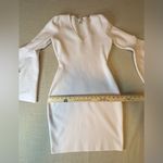 Milly Dress Blush Pink Knit Sweater Bell Sleeve V Neck Small Photo 1