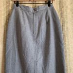Cappagallo Wool Skirt Formal Grey Women Size 10 Clothing Fashion Long Vintage Gray Photo 0