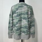 Time and Tru Camo Crew Neck Sweatshirt Size Small Women’s Green and Grey Photo 5
