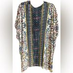 Gypsy Love Floral Geometric Size Medium Duster Kimono White Photo 9