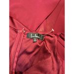 Lulus NEW  Burgundy Maxi Dress S Off Shoulder Asymmetrica Formal Evening Gown Photo 13