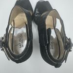 Michael Kors  Black Leather Heels Size 7.5M  Photo 2