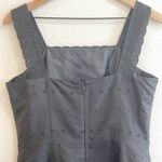 Due Per Due Veste Dress Womens Sz 8 100% Silk Black Eyelet Lace Sleeveless BodyC Photo 6