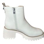 Sam & Libby  Womens 7 Lennon Vanilla Ivory Lug Sole Side Zip Chelsea Boots NEW Photo 4