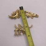 Lot Of 3 Gold Tone Costume Brooch Pins Christmas Holiday Reindeer Candy Cane Etc Photo 11
