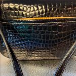 Kathy Van Zeeland  Shiny Black Embossed Crossbody Photo 3
