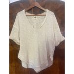 We The Free FREE PEOPLE North Star Tee Top Salt COMFY SLOUCHY MINIMALIST S Small Photo 2