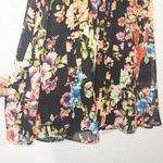 Betsey Johnson Floral Chiffon Halter Swing Dress Size 8 Photo 2