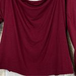See The Shades Large Jr’s Burgundy Cropped Long Sleeve Scrunched Top Size undefined Photo 5